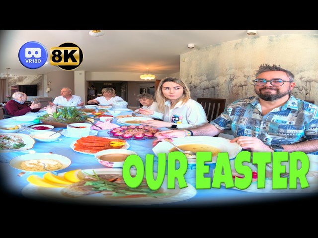 VR180 3D 8K | VLOG 9 | Polish Easter Traditions 🇵🇱 Food, Family & Wet Monday