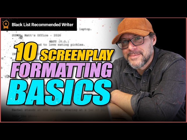 10 Screenplay Formatting Basics Every Screenwriter Needs to Know! #screenwriting #finaldraft #basic