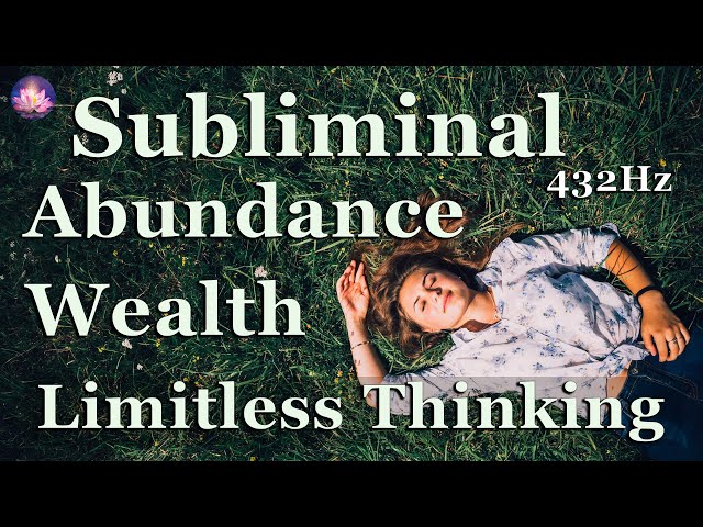 Subliminal For Abundance, Wealth & Limitless Thinking✨432 Hz Binaural Beats, Music, Rain 8 Hour