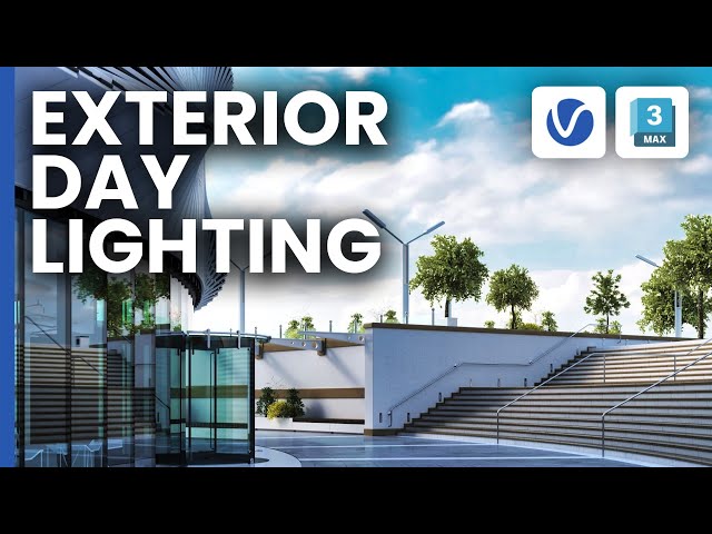 Realistic exterior day lighting with V-Ray for 3ds Max