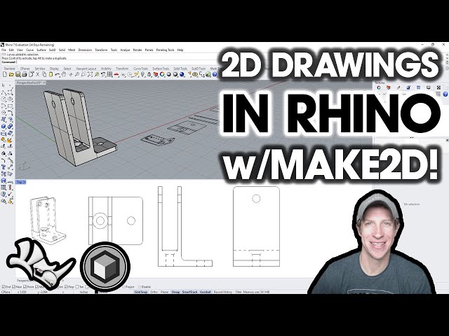 Make 2D Drawings from 3D Objects In Rhino with MAKE2D!