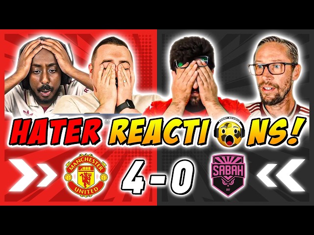 Man United's Rivals & Haters SALTY 🧂 Reactions to Man United 4-0 Sabah | Champions League