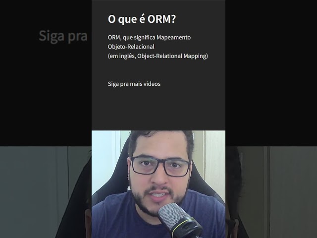 O que é ORM ? #shorts #code #programação #orm #10