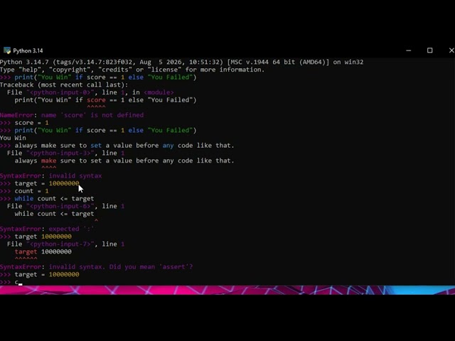 Teaching You Python (Basics)
