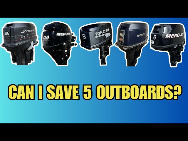 I Bought 5 Broken Outboard Motors..Can I Fix Them?
