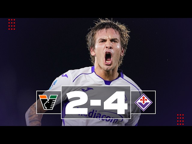 Highlights: Venezia - Fiorentina 2 - 4 (Adams, Mastantuono 3, Pellegrino, Hainault)
