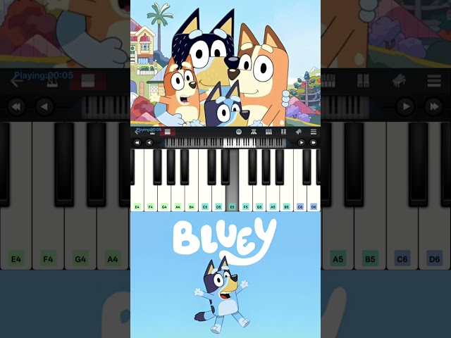 Bluey Theme Song | Easy Piano Tutorial