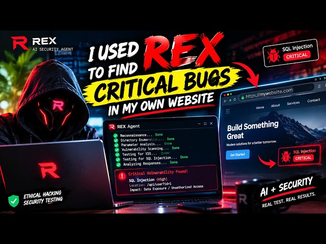 I Used REX to Find Critical Bugs in My Own Website 🔥 | AI-Powered Security Testing