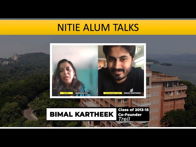 NITIE ALUM TALKS | Bimal Kartheek | PGDIM (2013-15)