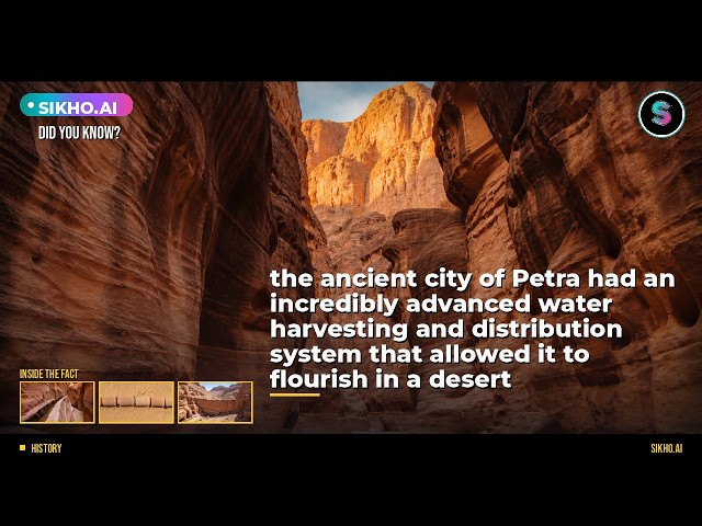 Did You Know Petra Survived the Desert With Advanced Ancient Tech? | Sikho.ai