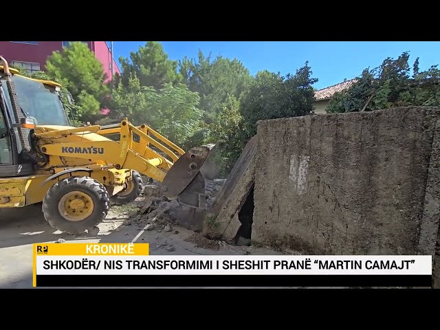 Nis transformimi i sheshit pranë shkollës “Martin Camajt” në Shkodër...