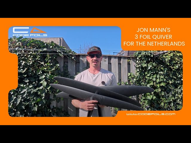 Jon Mann's 3 foil quiver for the Netherlands | Code Foils