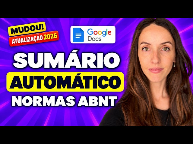 IT CHANGED! ABNT Table of Contents in Google Docs: Complete Tutorial
