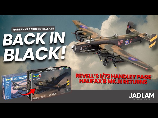 Back in Black! The Revell Modern Classic Returns: Handley Page Halifax B Mk.III Unboxing.