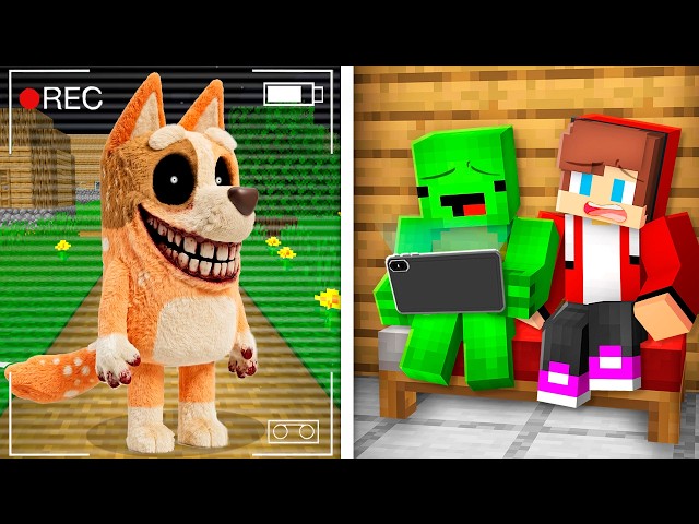 How Mikey and JJ Got Bingo.exe on Hidden Cameras in Minecraft at 3:00 AM !? - Maizen