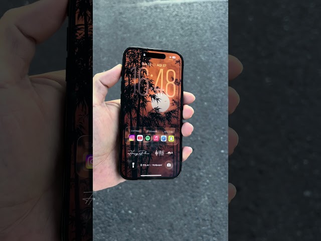 iPhone 17 Pro Cosmic Orange iOS 26 Wallpaper And Widget Setup #smartphone #wallpaper #livewallpaper