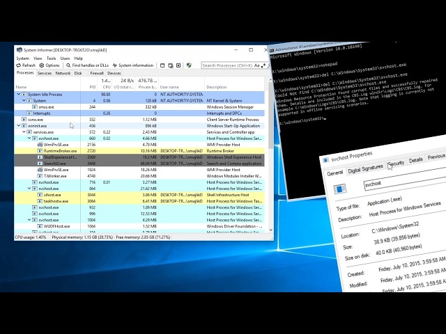 Windows without SVCHOST.exe