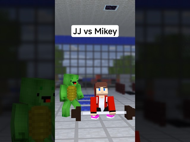 JJ vs Mikey in the gym - Maizen Minecraft Animation #shorts