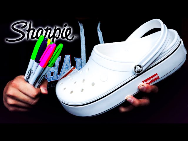 Custom SHARPIE CROCS!! (SaTisFyiNg)