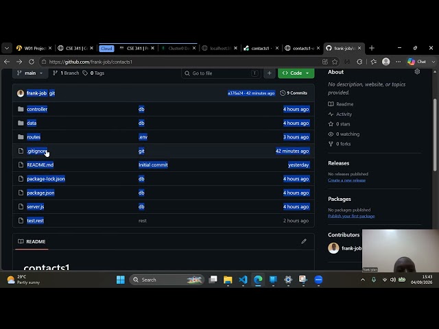 week 1 web services Video demonstrates working web service application for developing API