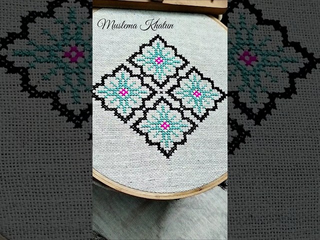 Beautiful Hand Embroidery Stitch #embroidery #shorts #shortsviral #trending #diy #viral