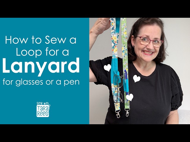 DIY Pen or Glasses Holder Loop for a Lanyard | Scrap-Friendly Sewing Idea