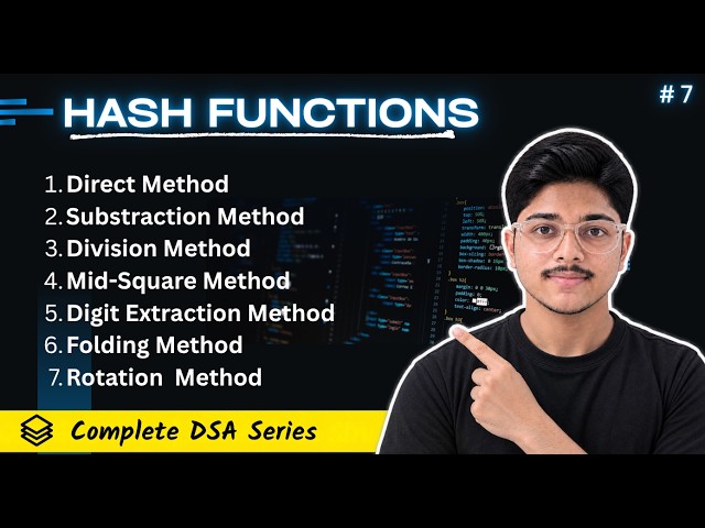 Hash Function Methods Explained with Examples | Data Structures