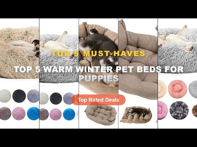 Amazing Top 5 Warm Winter Pet Beds For Puppies You Need To See - Round Dog Bed Winter Warm Cat Bed P