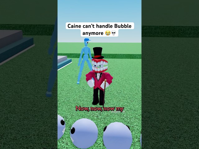 CAINE CAN’T HANDLE BUBBLE ANYMORE 😭💀 #roblox #micup #tadc