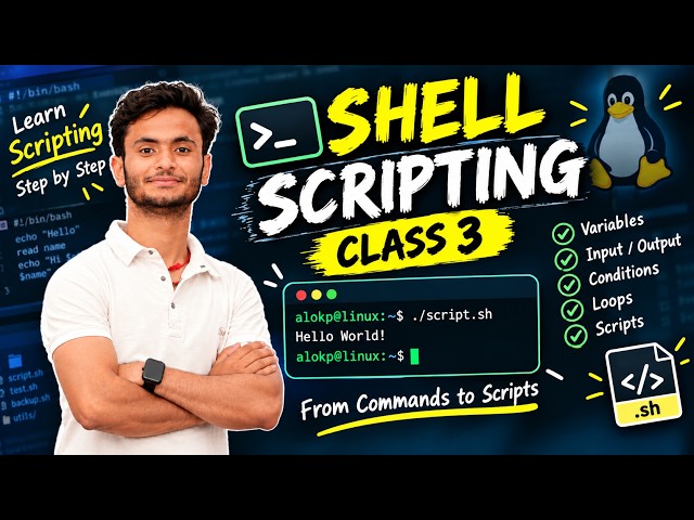 Shell Scripting Class 3: How to Take User Input in Bash (read Command) 🚀