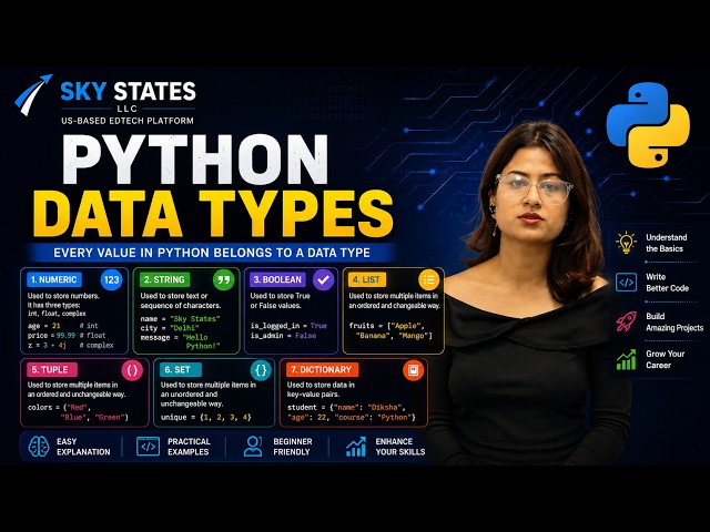 Python Data Types Explained | Python for Beginners