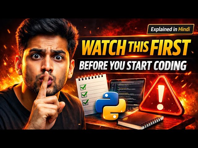5 things you must do before you start coding. Programme with Ayush. 