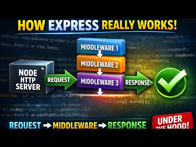 How Express.js Really Works Under the Hood | Middleware Flow Explained #NodeJS #ExpressJS