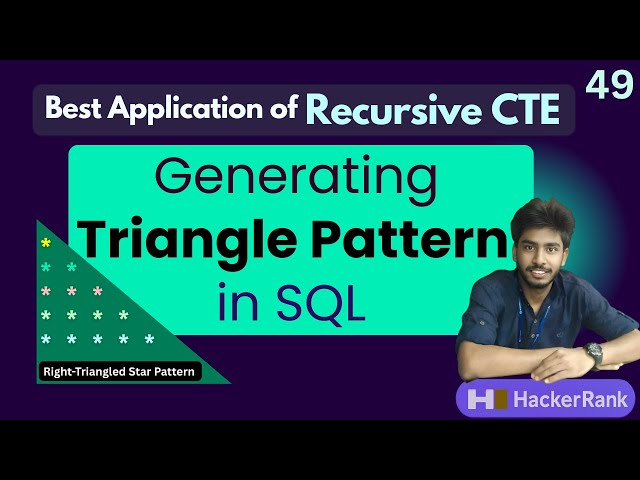 49) Draw the Triangle 2 | Hackerrank sql questions | SQL | sql tutorial | sql full course