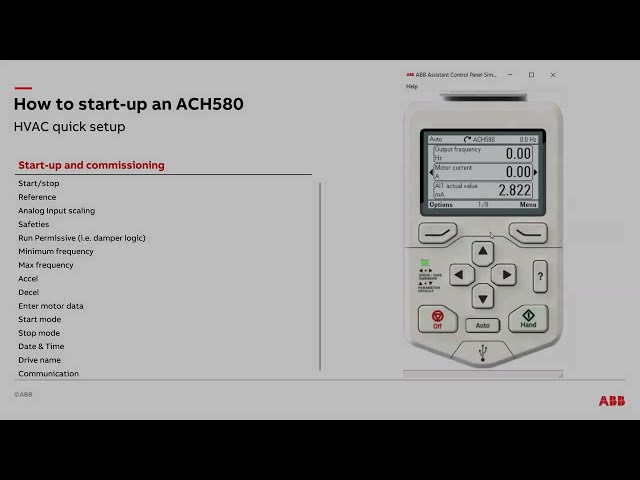 HVAC Quick Setup ACH580