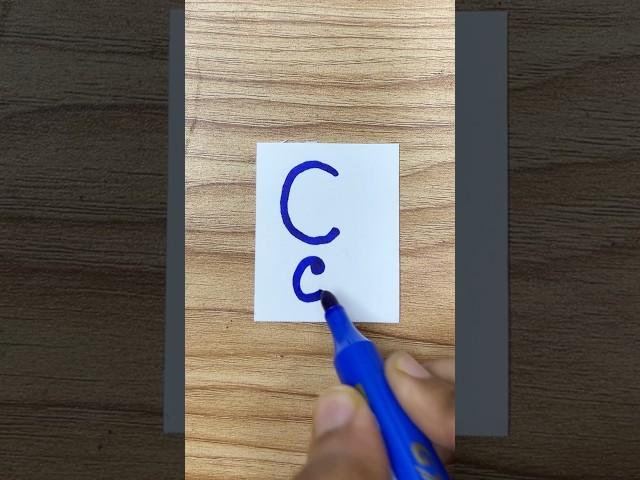 easy letter drawing C c