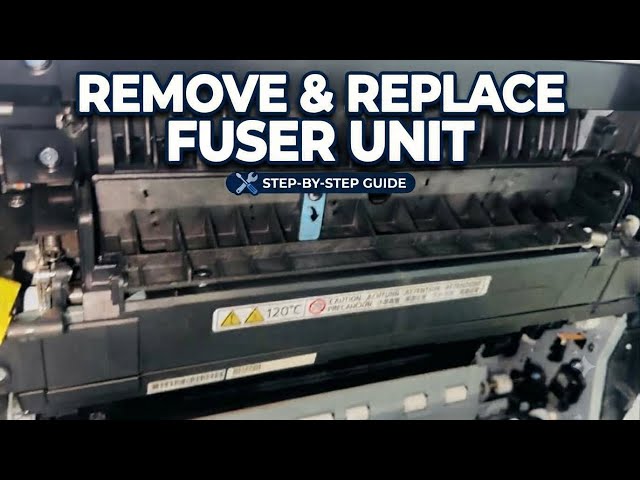 Remove and Replace Fuser Unit Ricoh MP4055/5055/6055