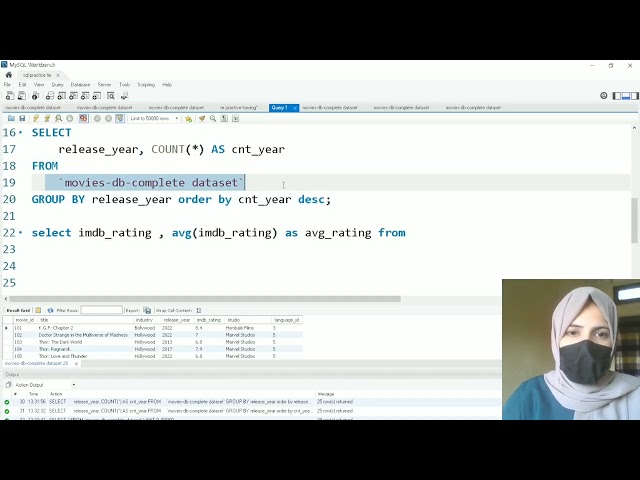 How to apply group by and having function in SQL for data analysis 
