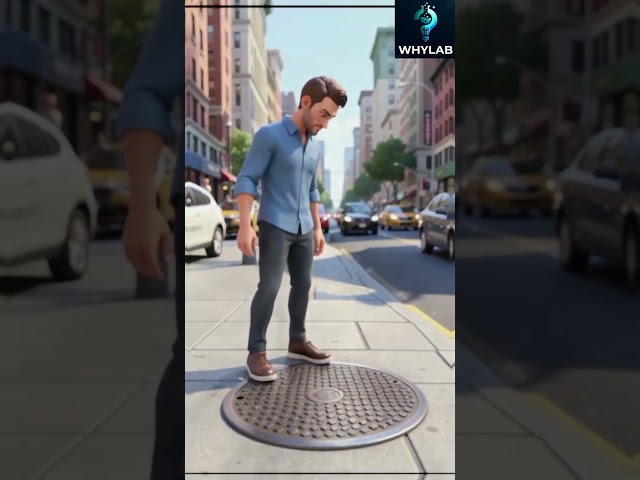Why Manwhole Cover is Circle?  #shorts #shortsfeed #usa #education  #foryou #ytp ##nonfollowers