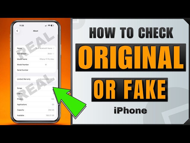 How to Check Whether Your iPhone is Original or Fake