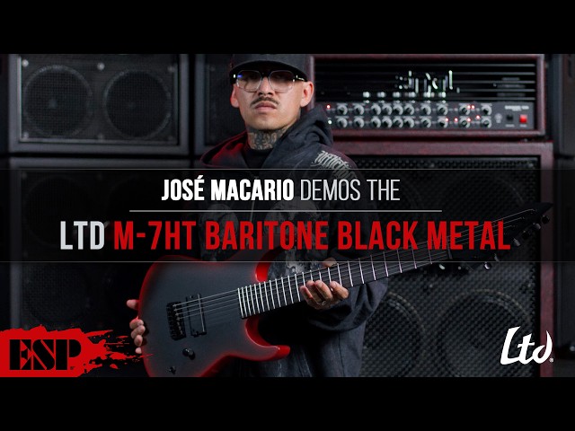 LTD M-7HT Baritone Black Metal | Jose Macario Demo (Ladrones - Boom Laika Shotgun) | ESP Guitars
