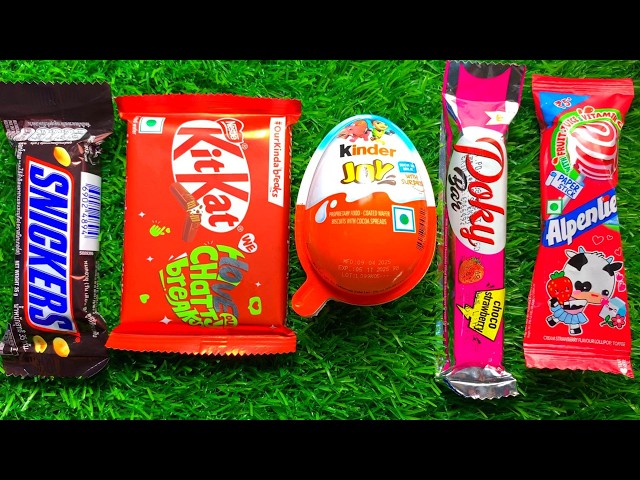 Unboxing All Chocolate Bars | Snickers Kinder Surprise Nestle Collection ASMR ✨