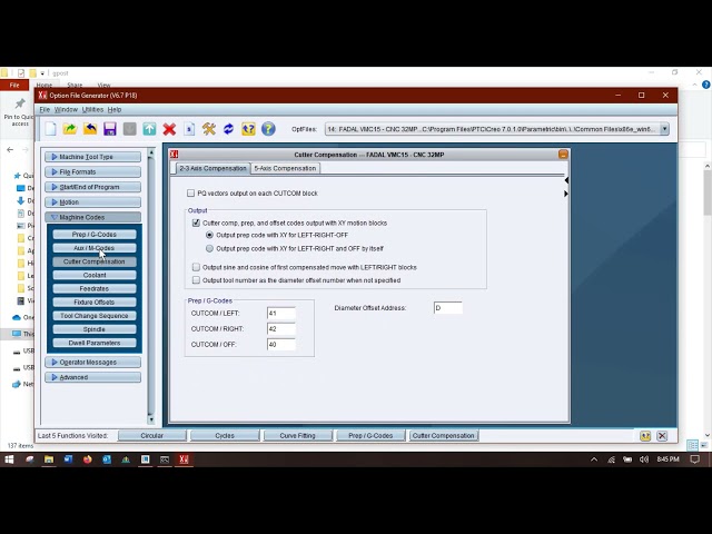 Setting up Creo, Part 3: Post Processors and Option Files