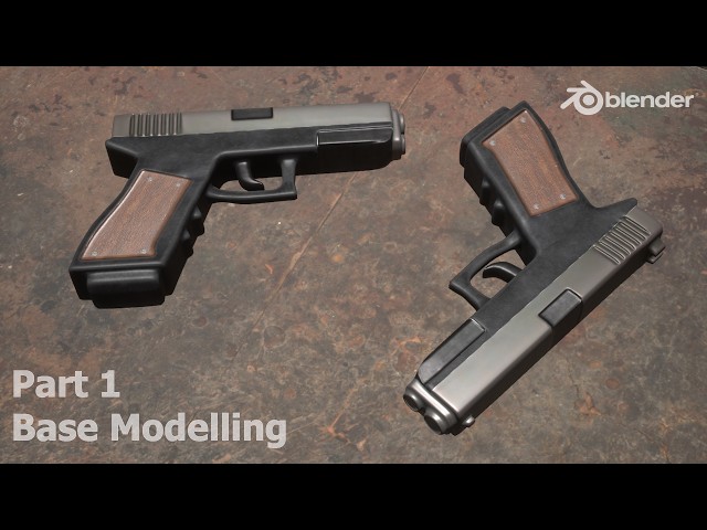 Glock19 Game Ready Asset Modelling Part 1 | [Base]