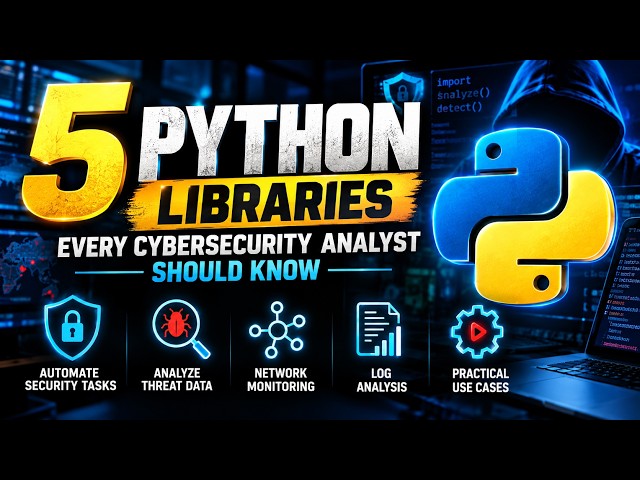 5 Python Libraries Every Cybersecurity Analyst Should Know