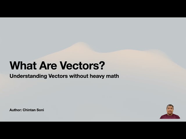 What Are Vectors in AI? | AI Foundations for Developers #1