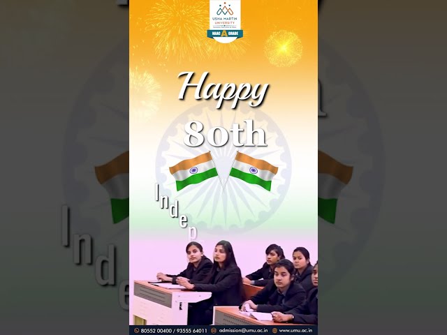 Usha Martin University wishes you all a very Happy Independence Day!