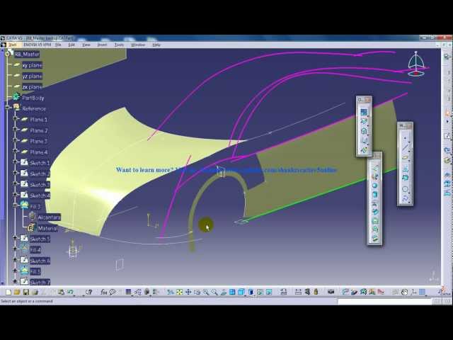 Catia V5 Powerful Tricks #139|Extrapolating Surfaces and Curves in GSD