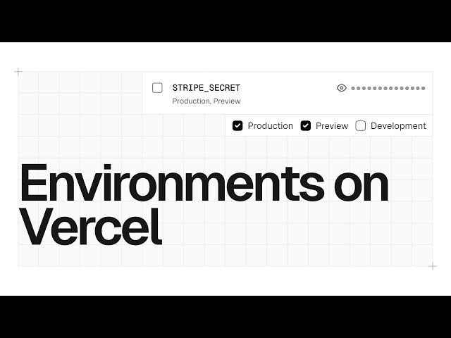 Environments on Vercel