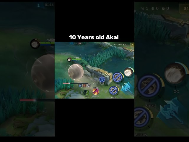 10 Years old Akai be like ☠️📈 #shorts #akai #mlbb